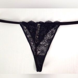 New Free People Intimates Black Thong